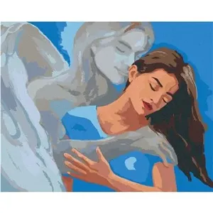 Malování podle čísel - Žena v objetí anděla