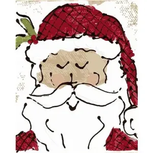 Santa 2 (Haley Bush), 40×50 cm, bez rámu a bez vypnutí plátna