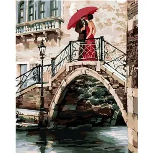 Malování podle čísel - Pár na mostě v Benátkách (Richard Macneil)
