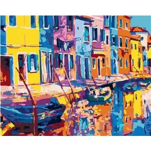 Benátky v impresionismu, 80×100 cm, vypnuté plátno na rám