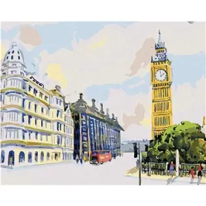 Big Ben v Londýně, 40×50 cm, bez rámu a bez vypnutí plátna