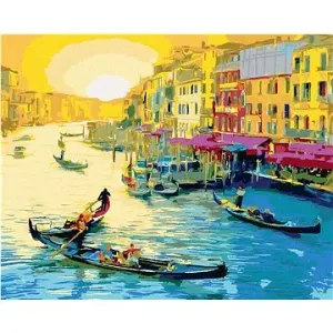 Den v Benátkách, 80×100 cm, vypnuté plátno na rám