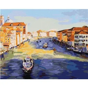 Kanál v Benátkách, 80×100 cm, bez rámu a bez vypnutí plátna