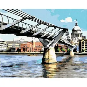 Millennium Bridge v Londýně, 80×100 cm, bez rámu a bez vypnutí plátna