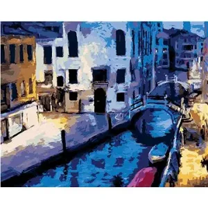 Podvečer v Benátkách, 80×100 cm, vypnuté plátno na rám