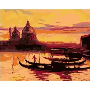 Večerní Benátky, 80×100 cm, vypnuté plátno na rám