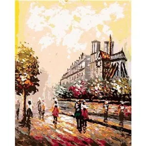 Zuty - Malování podle čísel - PŘEKRÁSNÁ PAŘÍŽ, 80x100 cm, vypnuté plátno na rám