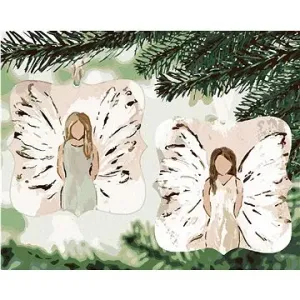 Andělé na stromečku (Haley Bush), 40×50 cm, bez rámu a bez vypnutí plátna