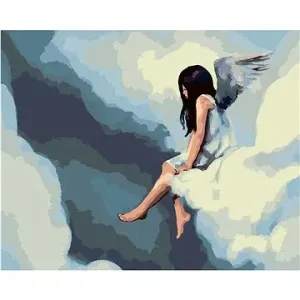 Malování podle čísel - Anděl sedící na oblaku