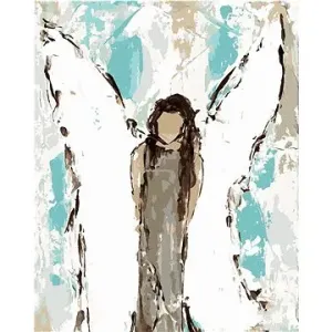 Malovaný anděl (Haley Bush), 80×100 cm, vypnuté plátno na rám