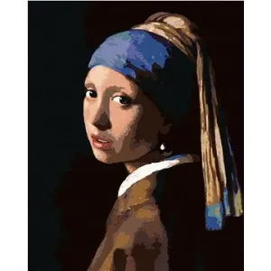 Malování podle čísel - Dívka s perlou (J. Vermeer)