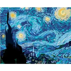 Malování podle čísel - Hvězdná noc (van Gogh)