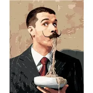 Malování podle čísel - Salvador Dalí a špagety