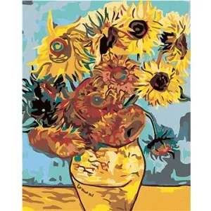 Malování podle čísel - Slunečnice (van Gogh)