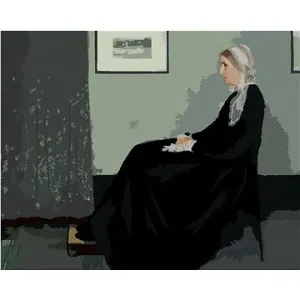Malování podle čísel - Whistlerova matka (J. McNeill Whistler)