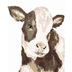 Černobílá kráva (Haley Bush), 80×100 cm, vypnuté plátno na rám