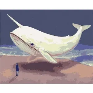 Fantasy velryba, 40×50 cm, bez rámu a bez vypnutí plátna