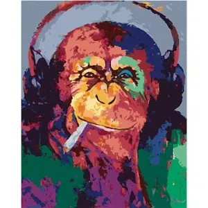 Kouřící opice se sluchátky