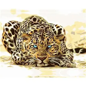 Malování podle čísel - Číhající leopard
