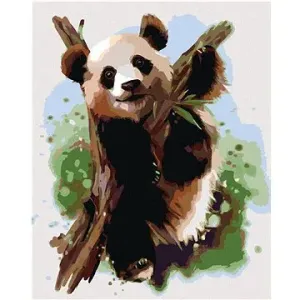 Malování podle čísel - Panda na větvi