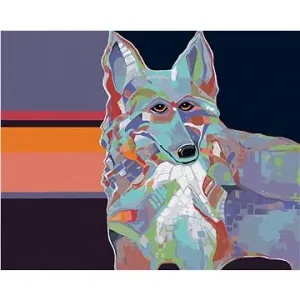 Pes kolie (Jonna James), 40×50 cm, bez rámu a bez vypnutí plátna