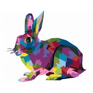 Pop-art králík, 40×50 cm, bez rámu a bez vypnutí plátna