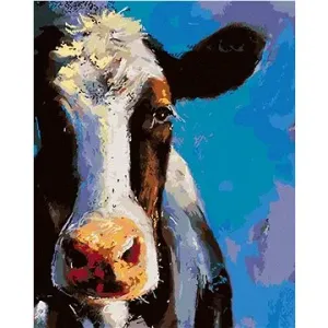 Portrét krávy, 40×50 cm, bez rámu a bez vypnutí plátna