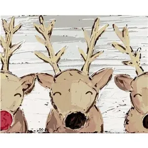 Sob Rudolf a přátelé (Haley Bush), 40×50 cm, bez rámu a bez vypnutí plátna