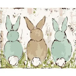 Tři králíci (Haley Bush), 40×50 cm, bez rámu a bez vypnutí plátna